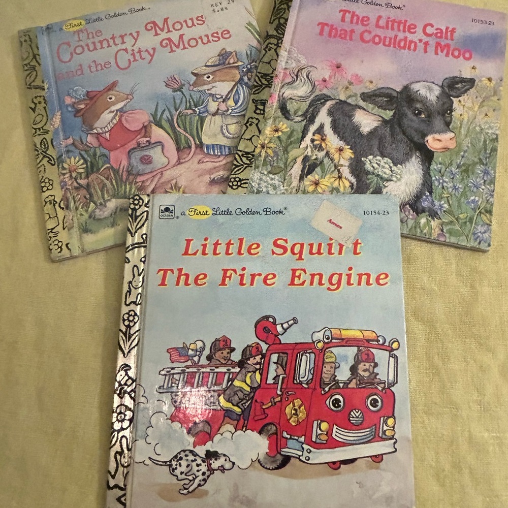 3 First Littke Golden Books